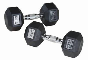 RUBBER HEX DUMBBELL